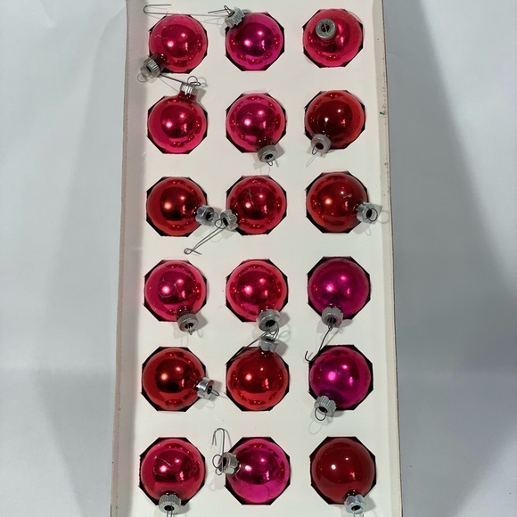 Vintage Christmas glass ball ornaments Shiny Brite - Picture 2 of 8